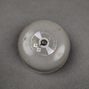 Vintage Wheelock Bell Signal Engineering Alarm Gray USA Heavy Duty Untested